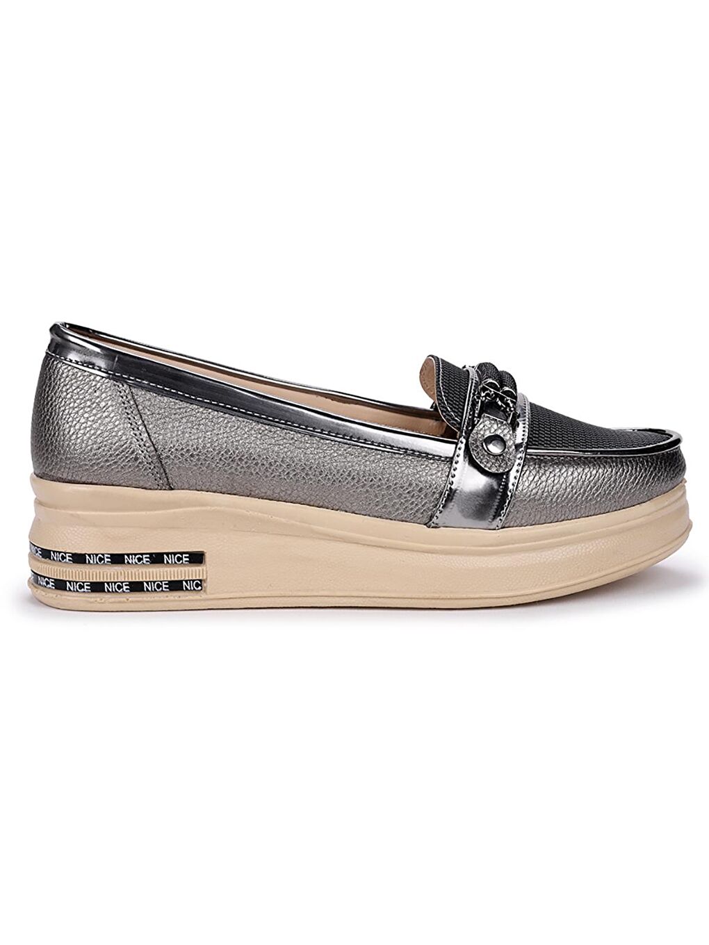 Bej Kadın Günlük Babet Ayakkabı Cns 3102-3