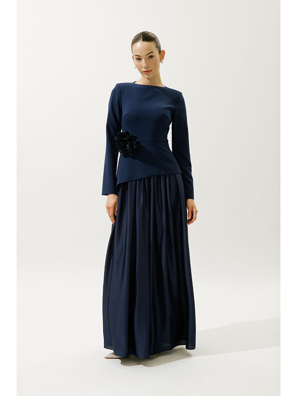 Annıta Abiye Elbise Lacivert