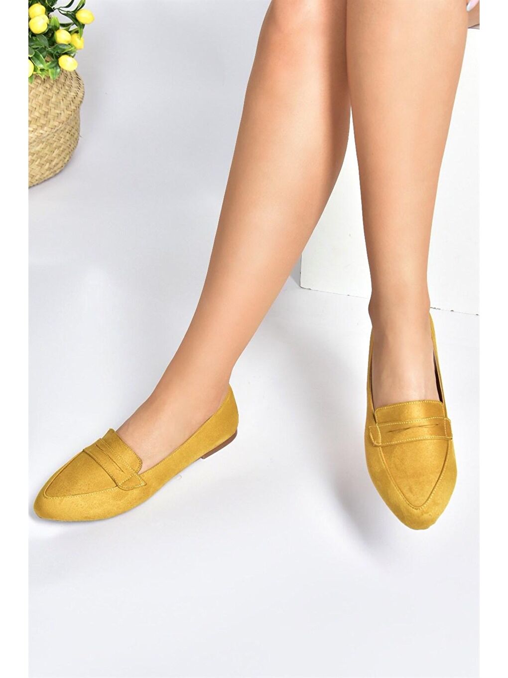 Sarı Hardal Kadın Babet D290092602