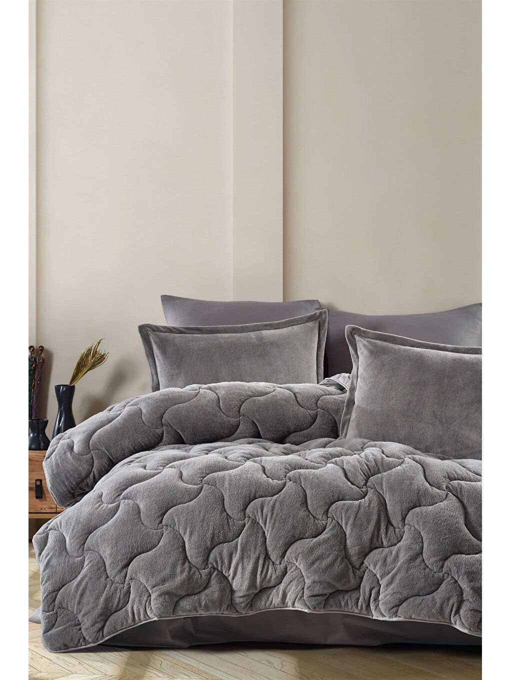 Welsoft Yorgan Tek Kişilik Karva Antrasit