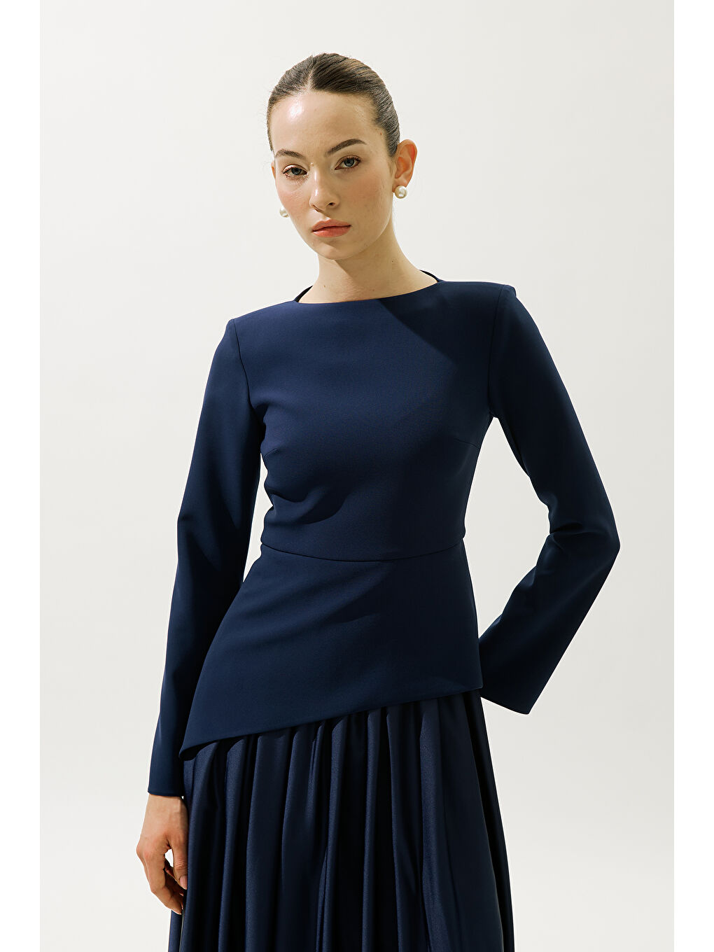 Annıta Abiye Elbise Lacivert-5