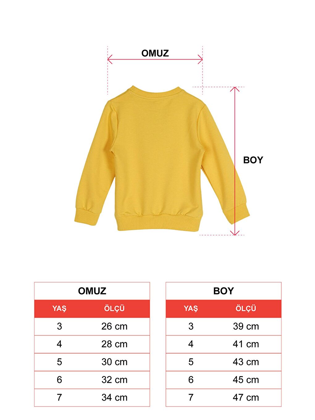 Zepkids Sarı Kız Çocuk Sarı Renkli Apikeli Sweatshirt - 2