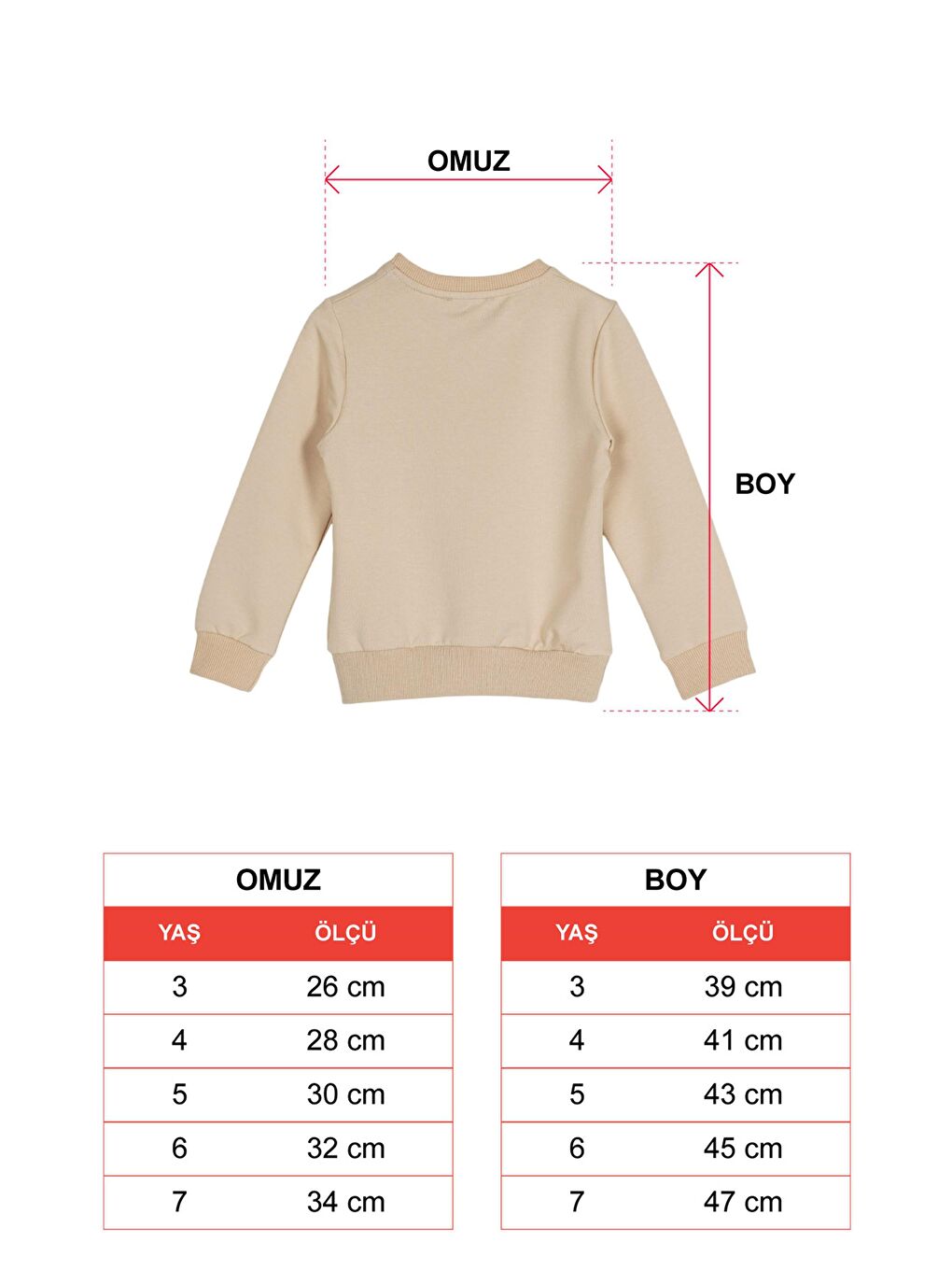 Zepkids Bej Kız Çocuk Bej Renkli Apikeli Sweatshirt - 2