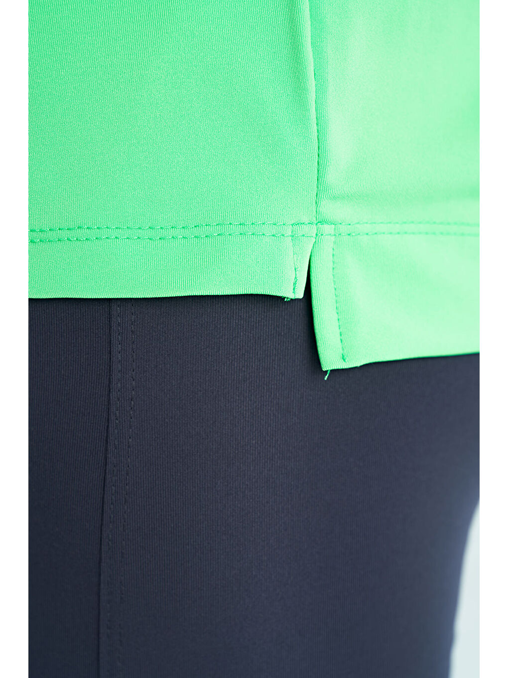 Neon Yeşil O Yaka Baskı Detaylı Oversize Kısa Kol Kadın Tişört - 97263-8