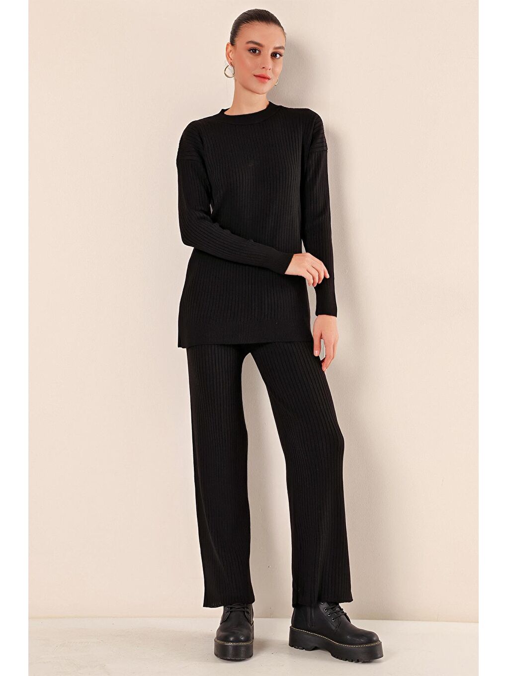 15826 Fitilli İkili Takım - Siyah-3