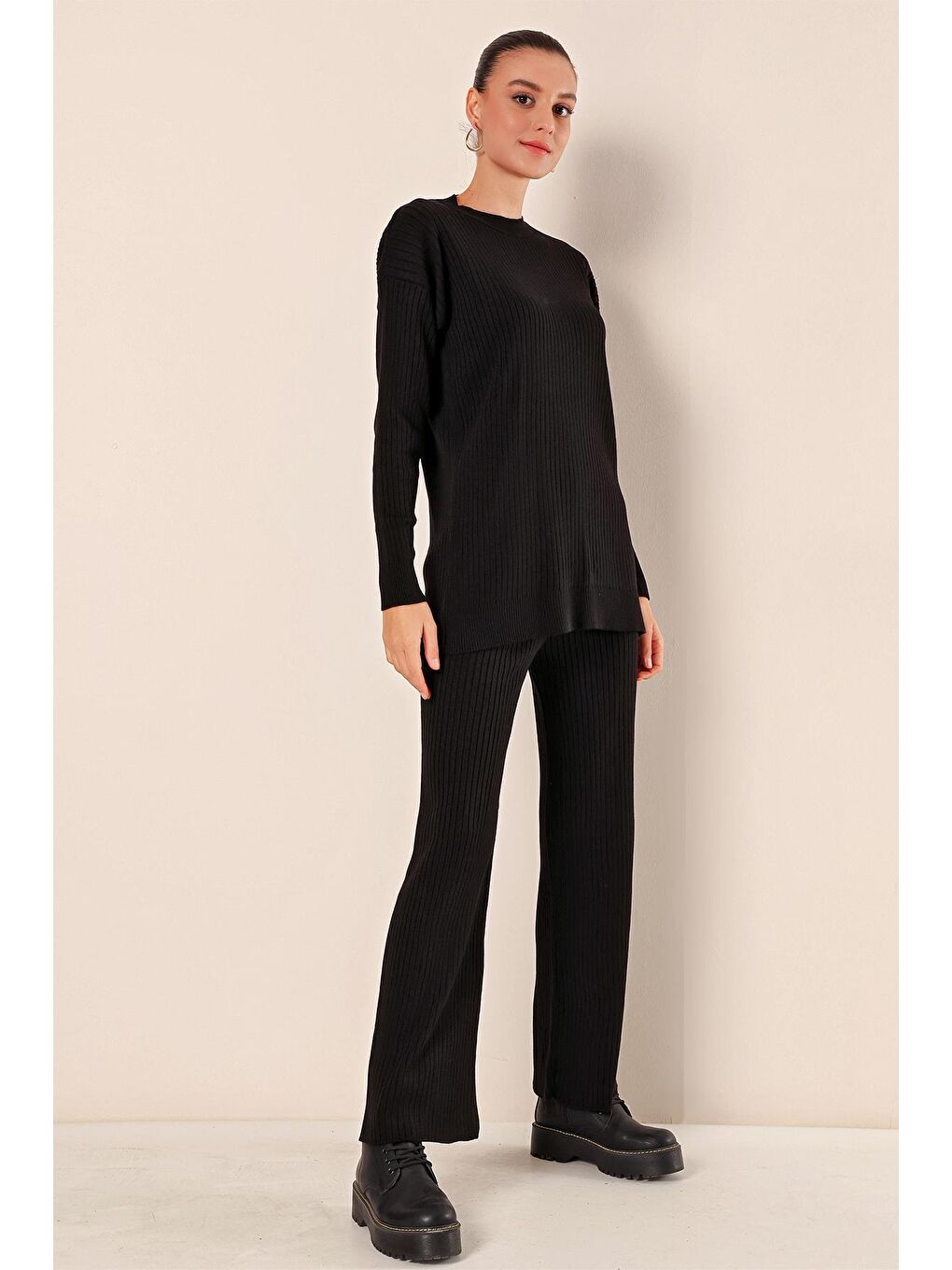 15826 Fitilli İkili Takım - Siyah-4