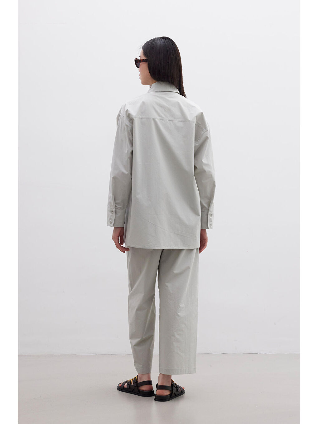 Kruvaze Kapama Premium Gömlek Yeşil-3