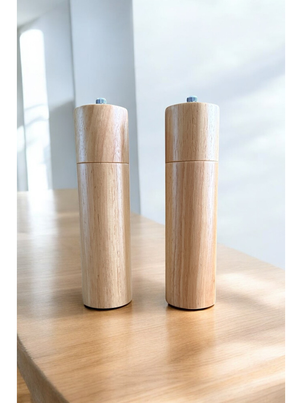 Kahverengi Bambu Ahşap Gövdeli Baharat Öğütücüsü 21 cm2 Adet378-5