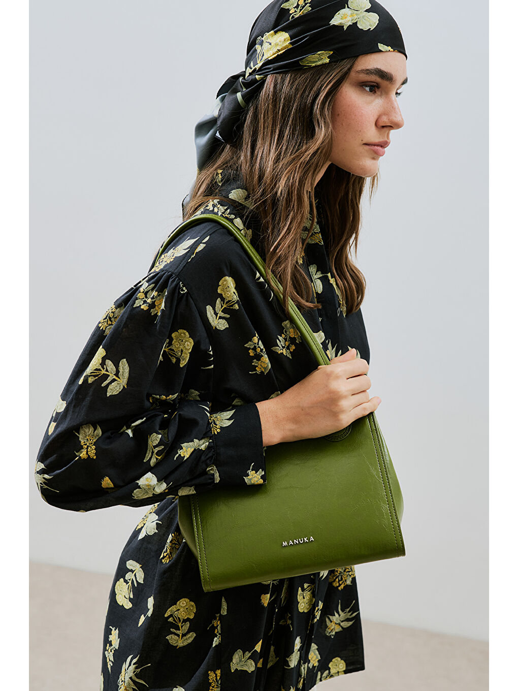 Ryuna Tote Çanta Yeşil-2