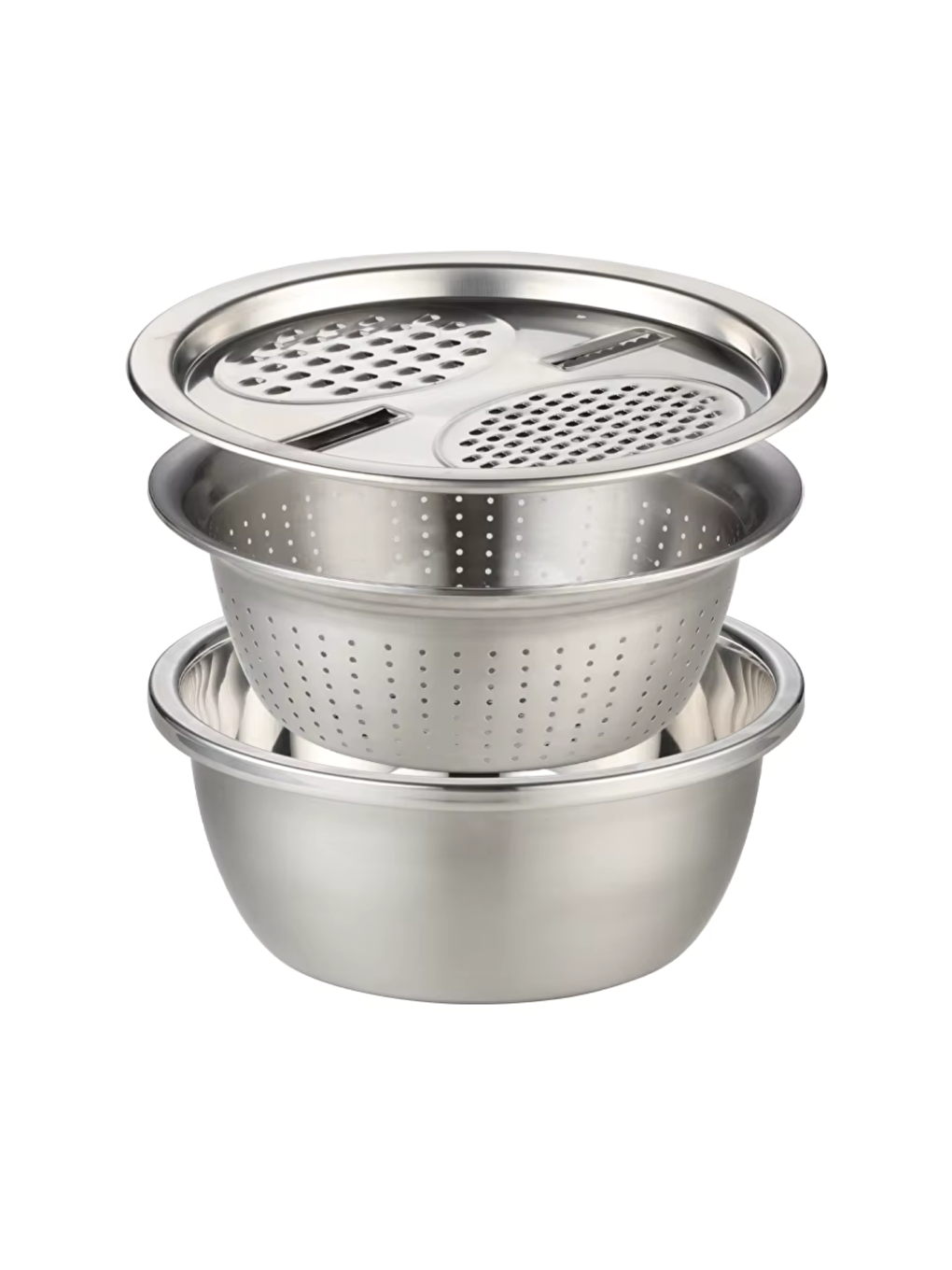 Gri Yuvarlak Çelik Çok Fonksiyonlu Sebze Jülyen Dilimleyici-5