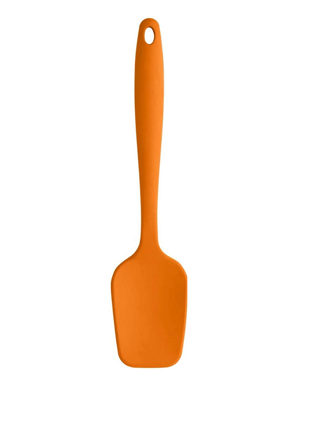 Büyük Boy Yanmaz Yapışmaz Silikon Turuncu Düz Spatula 3’lü-2