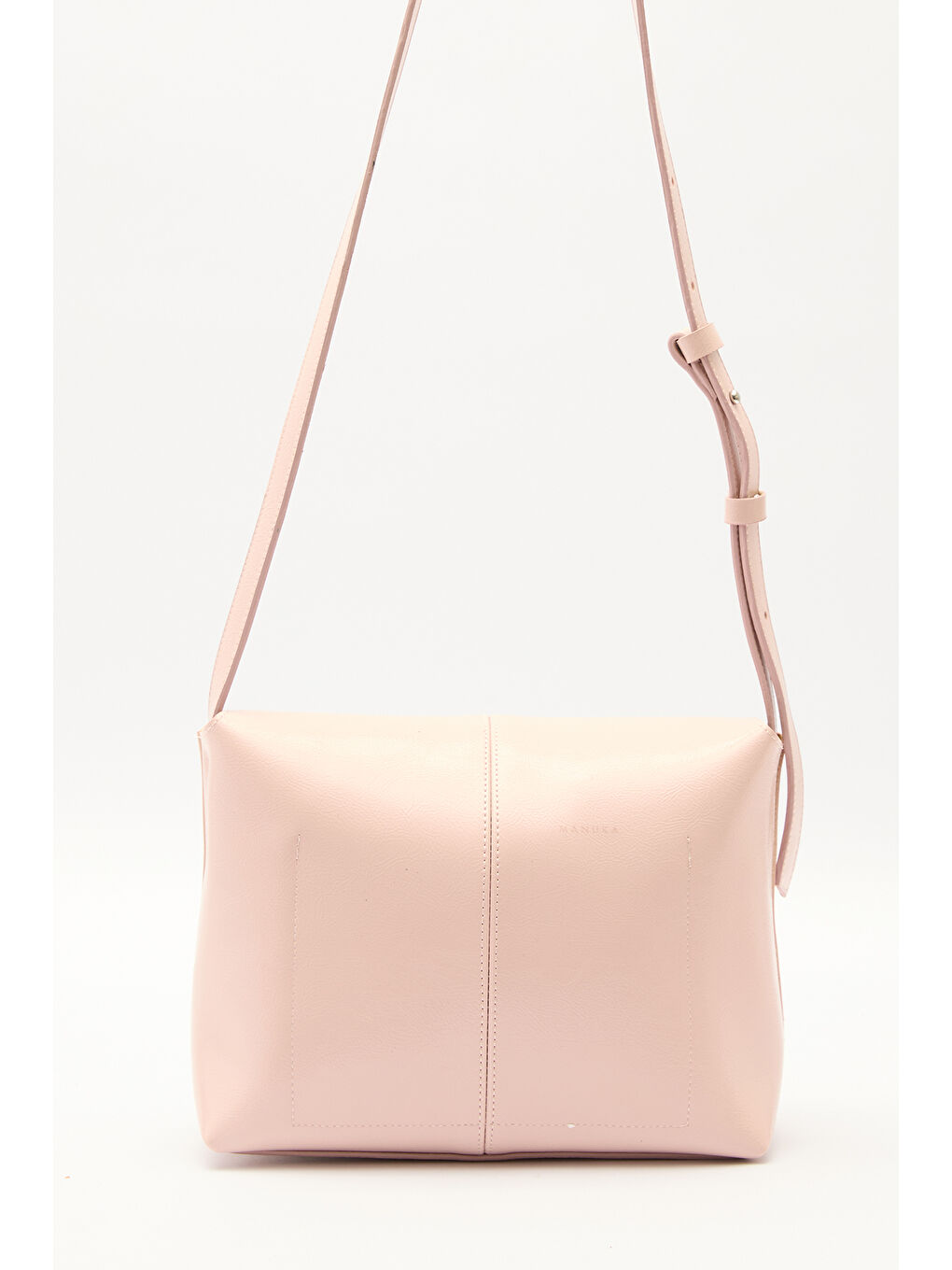 Kapaklı Deri Çanta Pembe-7