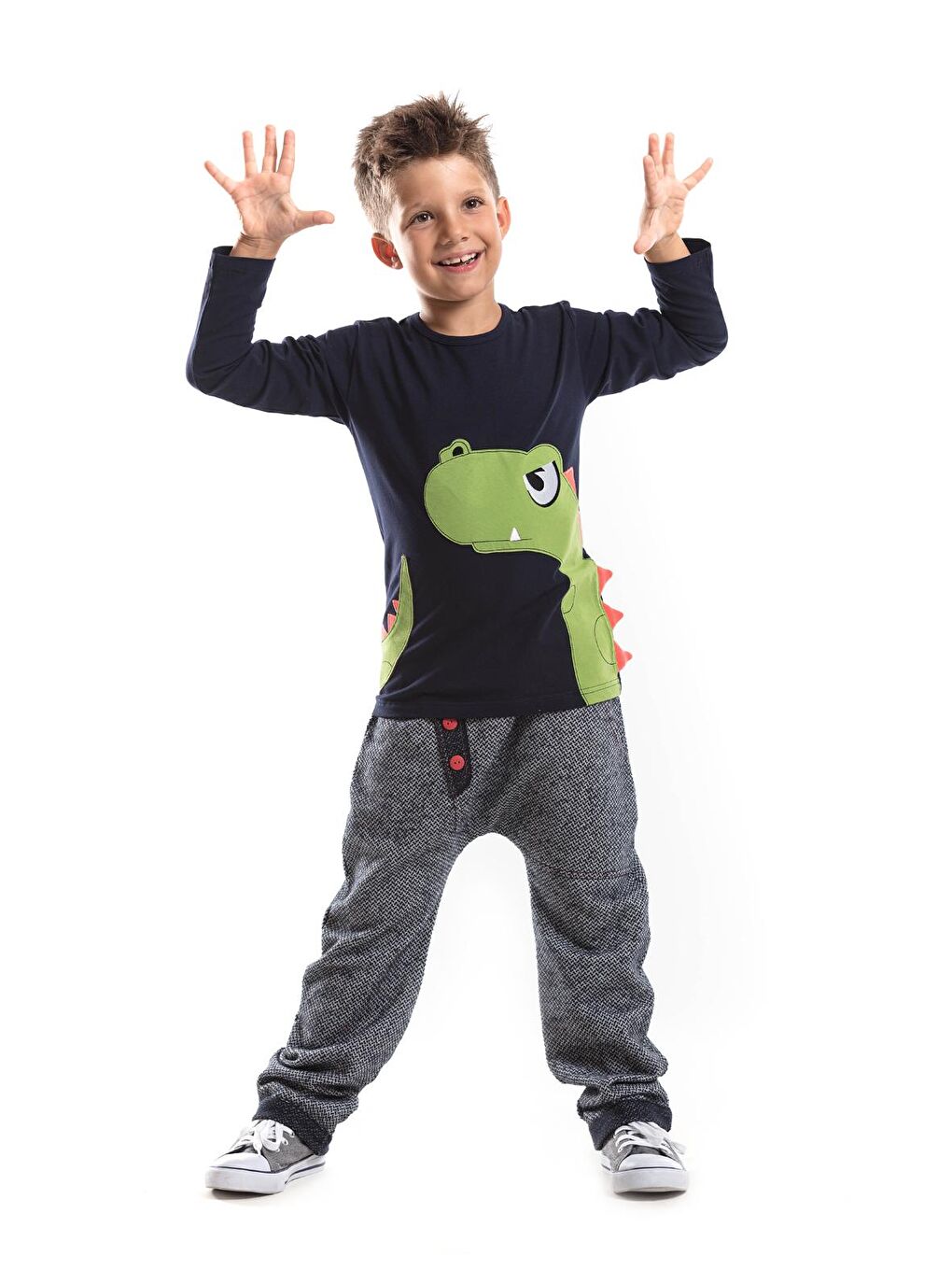 Denokids Karışık Dino Moe Baggy Takım