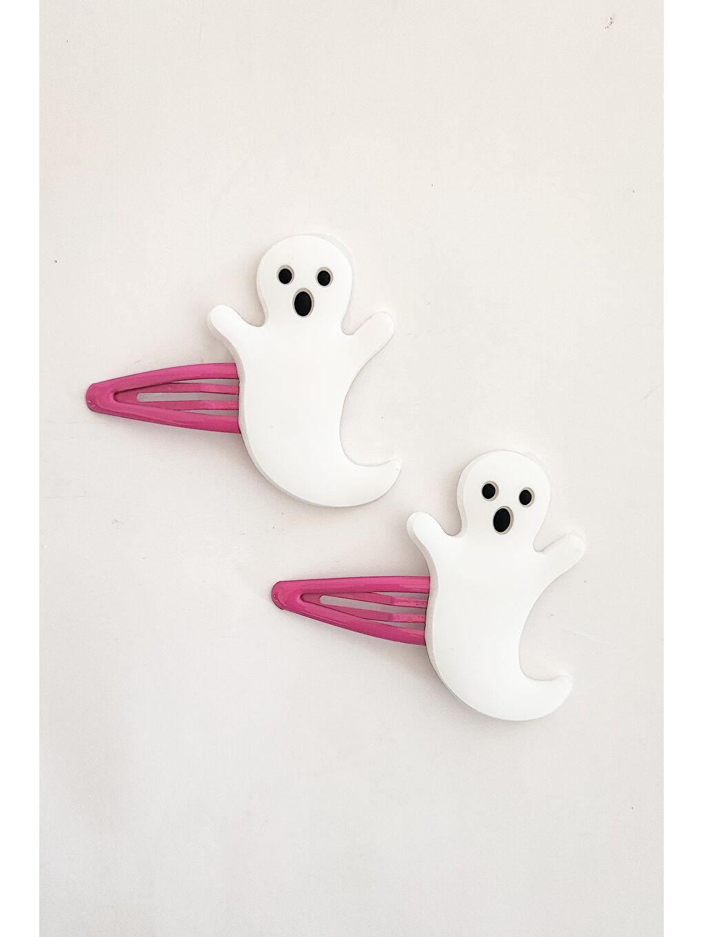 Fuşya Halloween Cadılar Bayramı Saç Tokası Pens 2'li Set