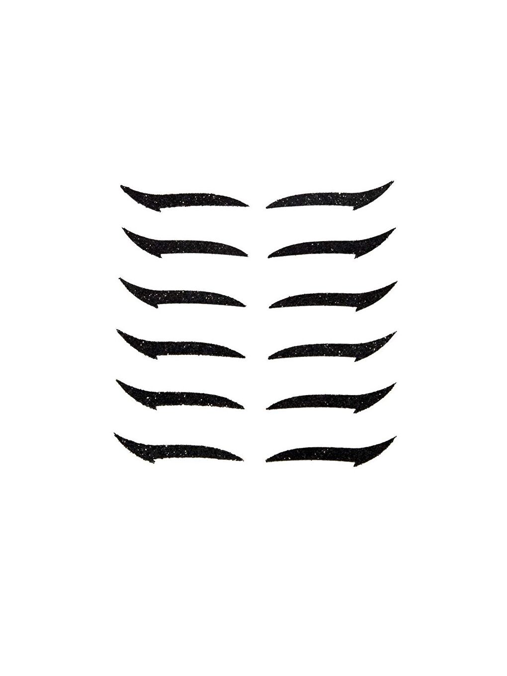 Glitter Kendinden Yapışkanlı Simli Dumanlı Kedi Göz Eyeliner 6'lı Set