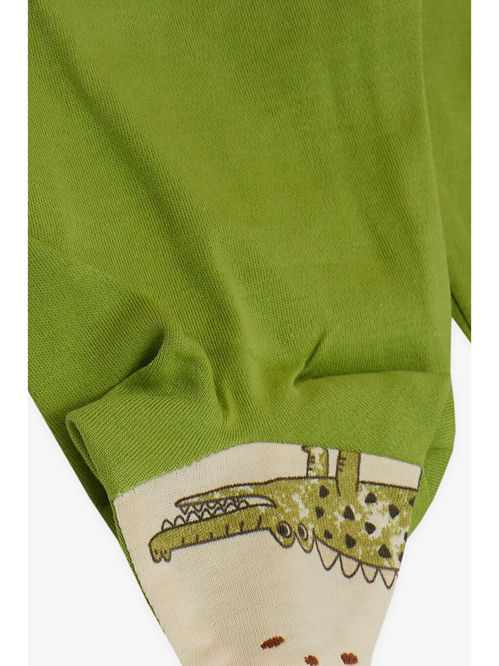 Ekru Erkek Bebek Hastane Çıkışı 5 li Sevimli Hayvancıklar Desenli Krem (3 Ay)-6