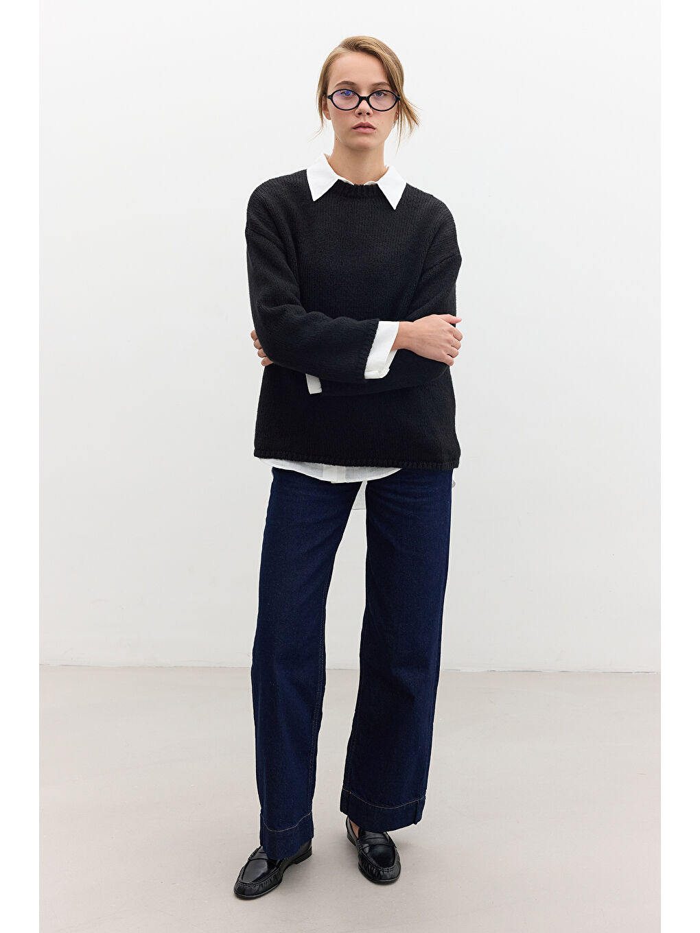 Oversize Kazak Siyah-1