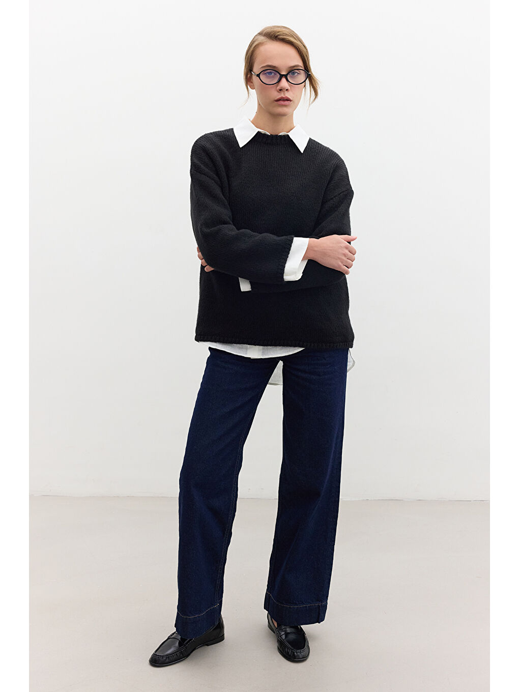 Oversize Kazak Siyah-3