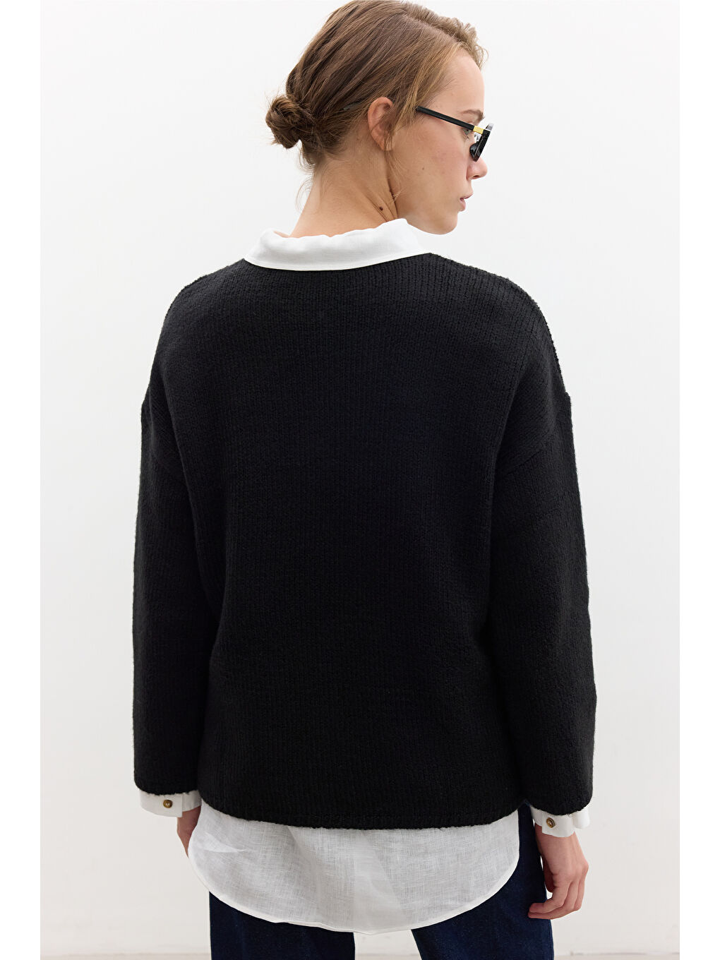 Oversize Kazak Siyah-5