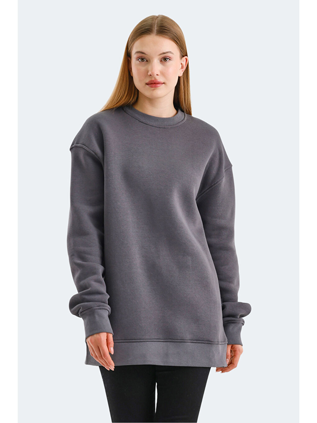 VADIM Kadın Koyu Gri Sweatshirt-2