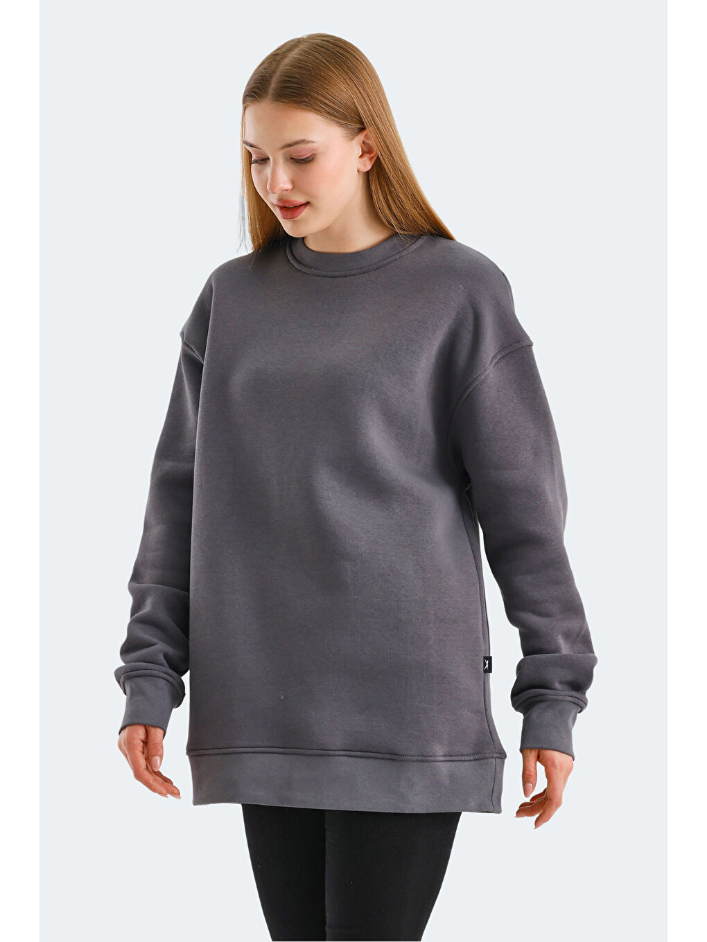 VADIM Kadın Koyu Gri Sweatshirt-6