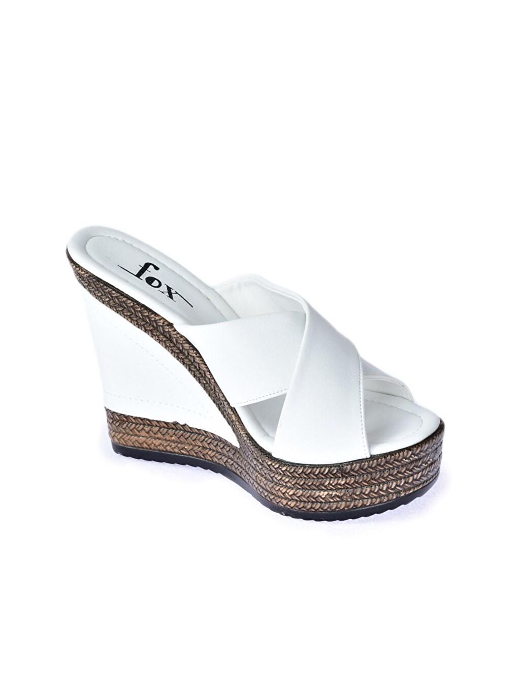 F674072009 Beyaz Kadın Terlik-2