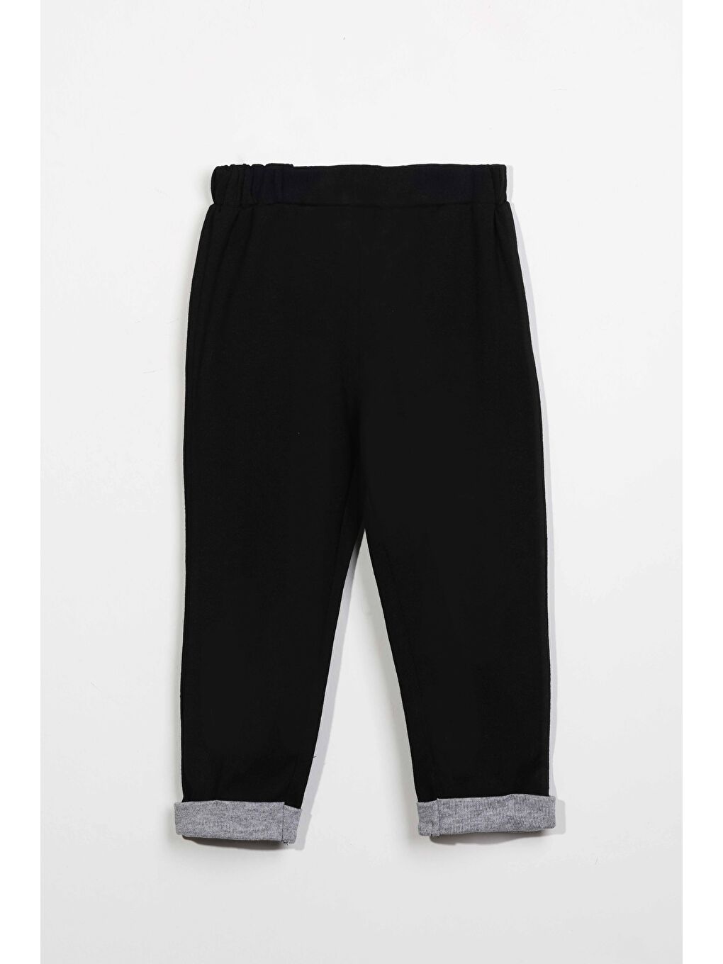 Erkek Çocuk Kapüşonlu Düğme Detaylı Mevsimlik Alt Üst Takım   Siyah  3 4 Yaş 8 9 Yaş-2