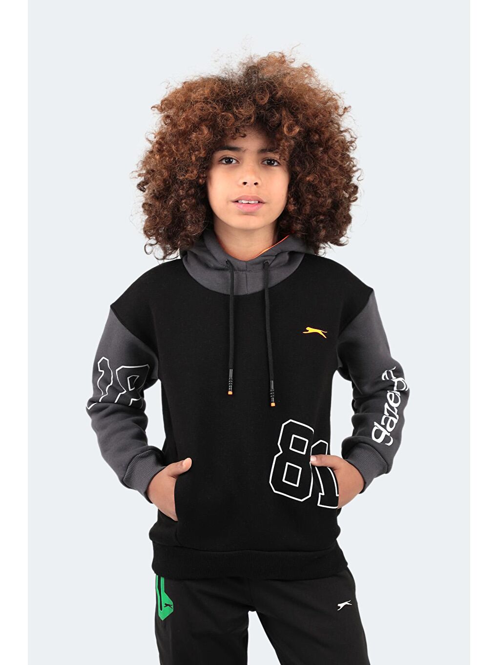 SLAZENGER Siyah DJURO Unisex Çocuk Sweatshirt Siyah