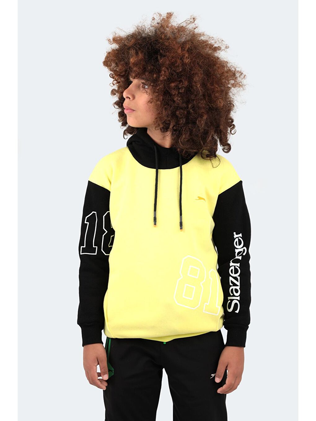 SLAZENGER Sarı DJURO Unisex Çocuk Sweatshirt Sarı - 4