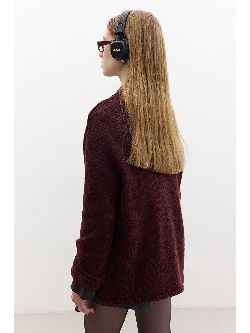 Oversize Kazak Bordo-7