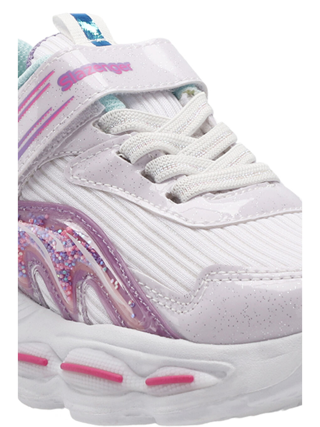 NOBLE I Kız Çocuk Cırt Cırtlı Beyaz Günlük Spor Ayakkabısı-3