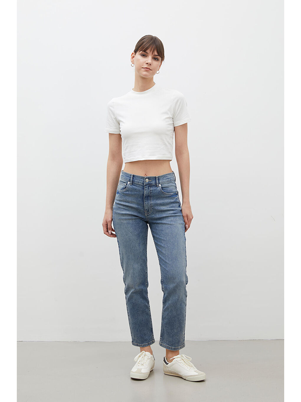 Bootcut Fit Denim Pantolon Mavi-2