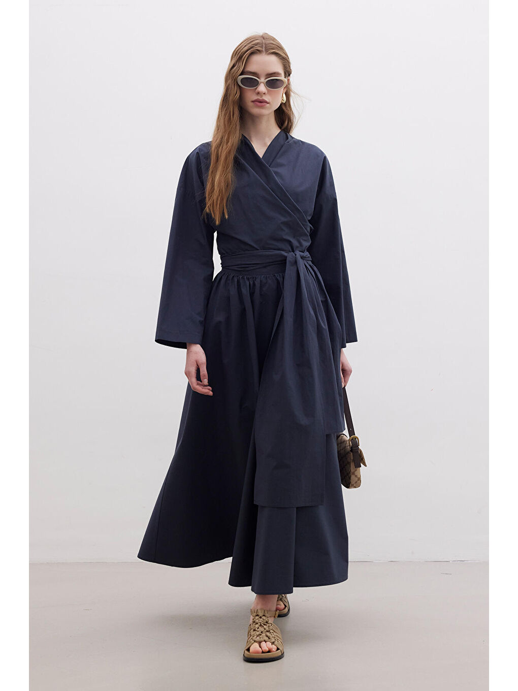 Kimono Tarz Premium Gömlek Lacivert-3