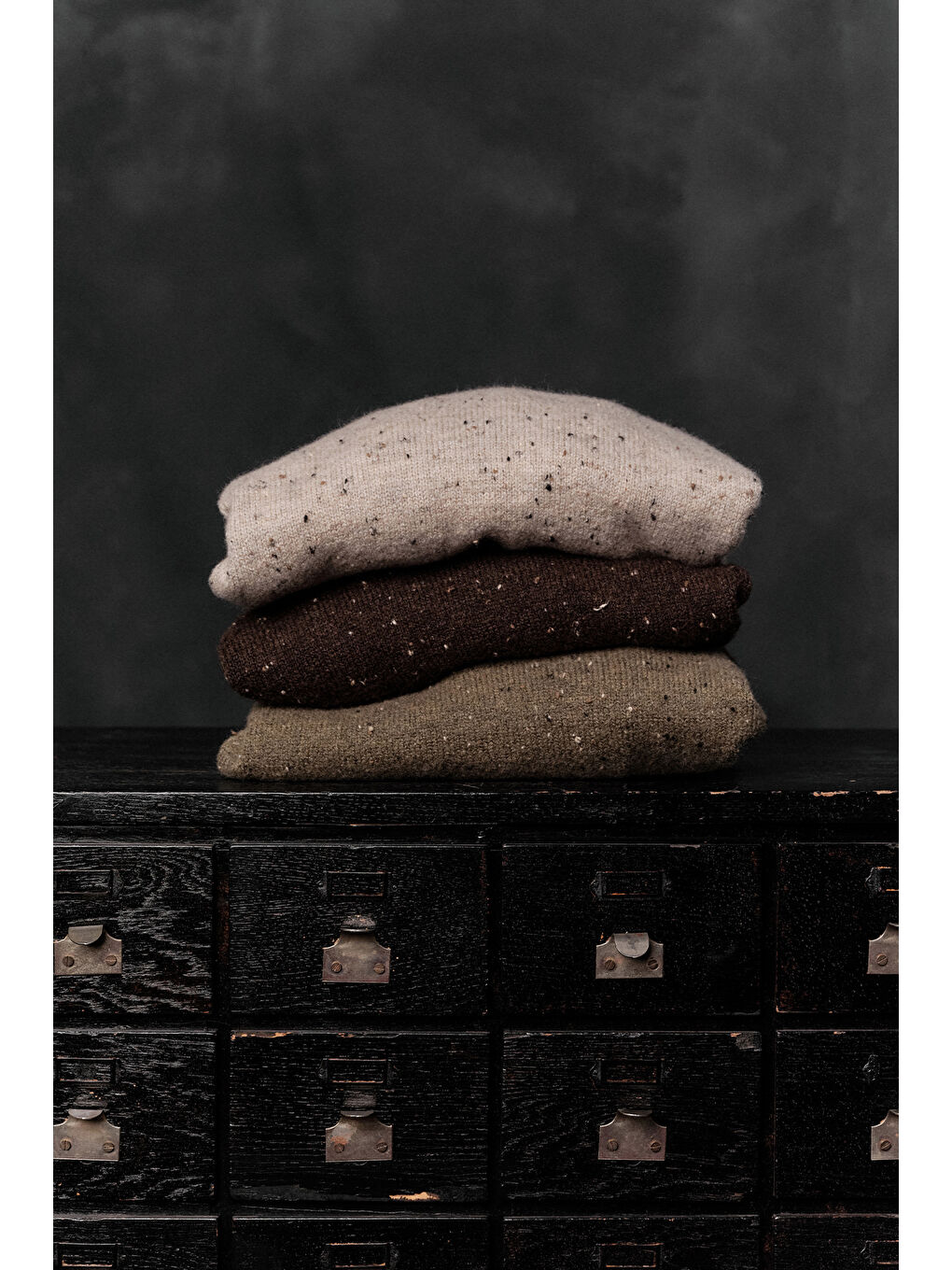 Geniş Kol Triko Kazak Bej-1