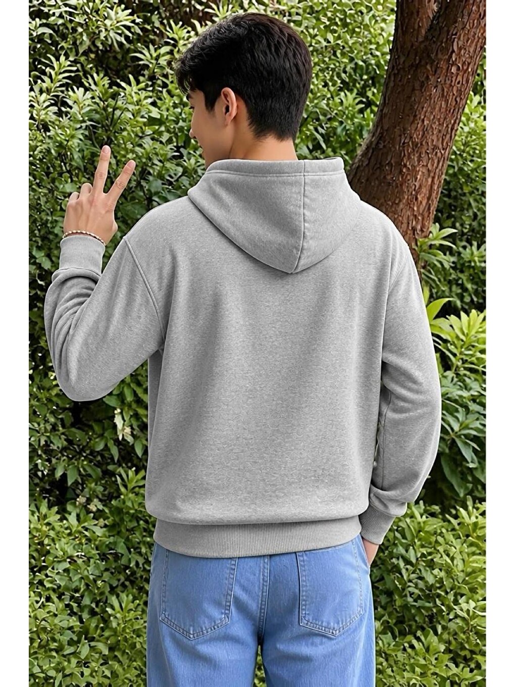 Gri Sw Watermelon Sugar Karpuz Baskılı Unisex Sweatshirt-1