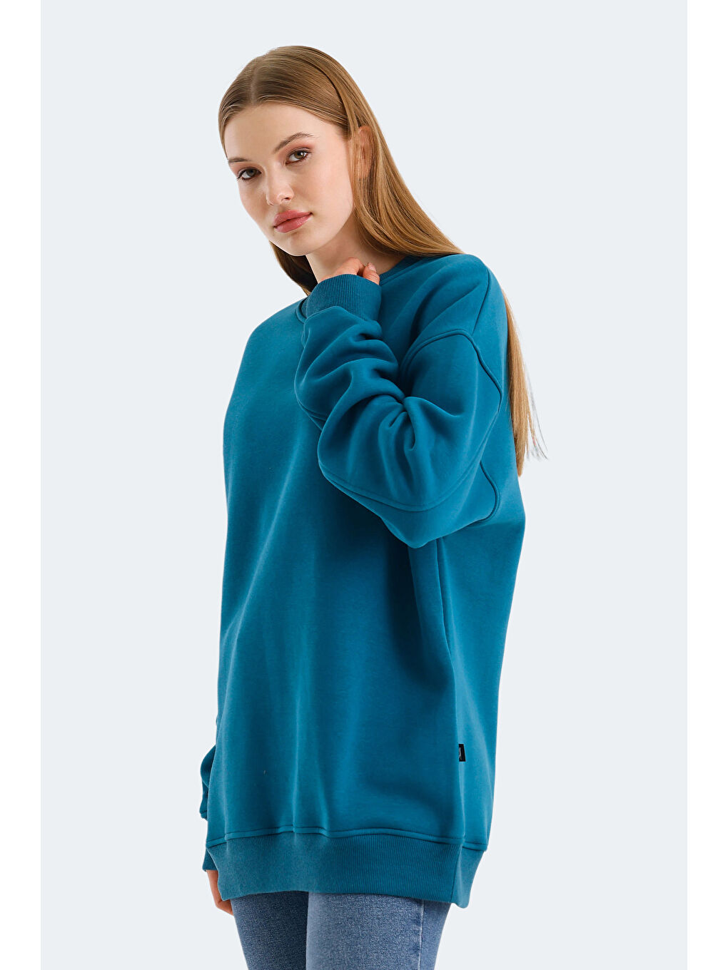 VADIM Kadın Petrol Sweatshirt-2