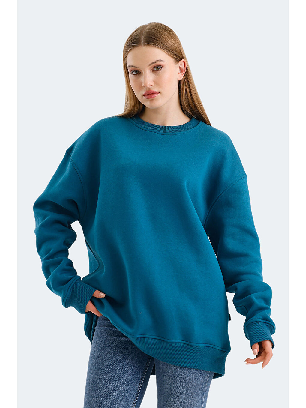 VADIM Kadın Petrol Sweatshirt-4