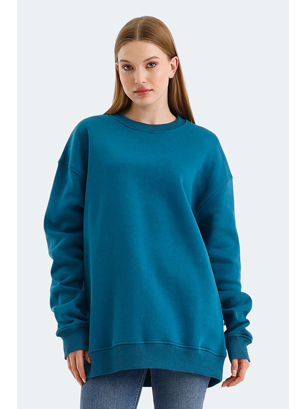 VADIM Kadın Petrol Sweatshirt-6