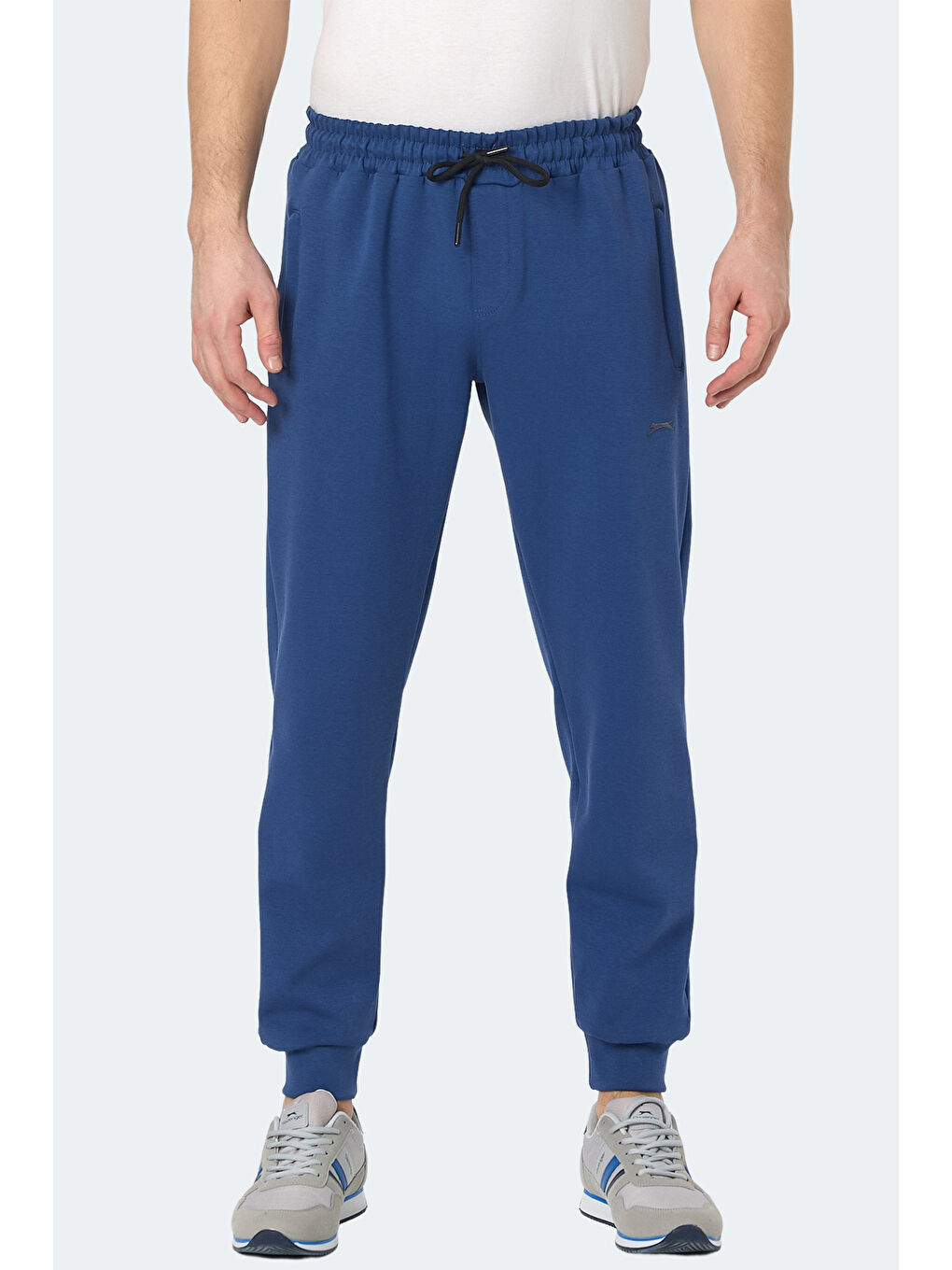 İndigo KIWI IN Erkek Fermuar Cepli Dar Paça Indigo Eşofman Altı-1