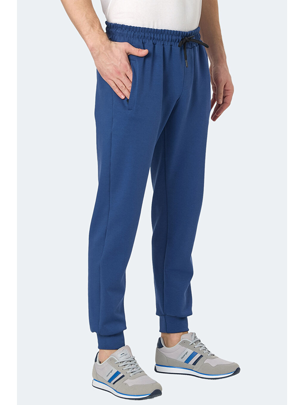 İndigo KIWI IN Erkek Fermuar Cepli Dar Paça Indigo Eşofman Altı-2