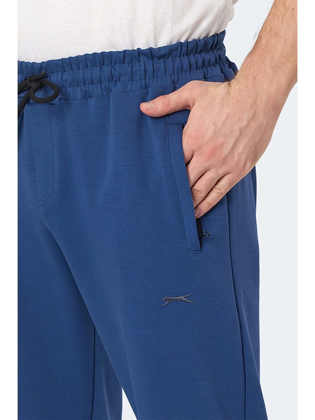 İndigo KIWI IN Erkek Fermuar Cepli Dar Paça Indigo Eşofman Altı-4