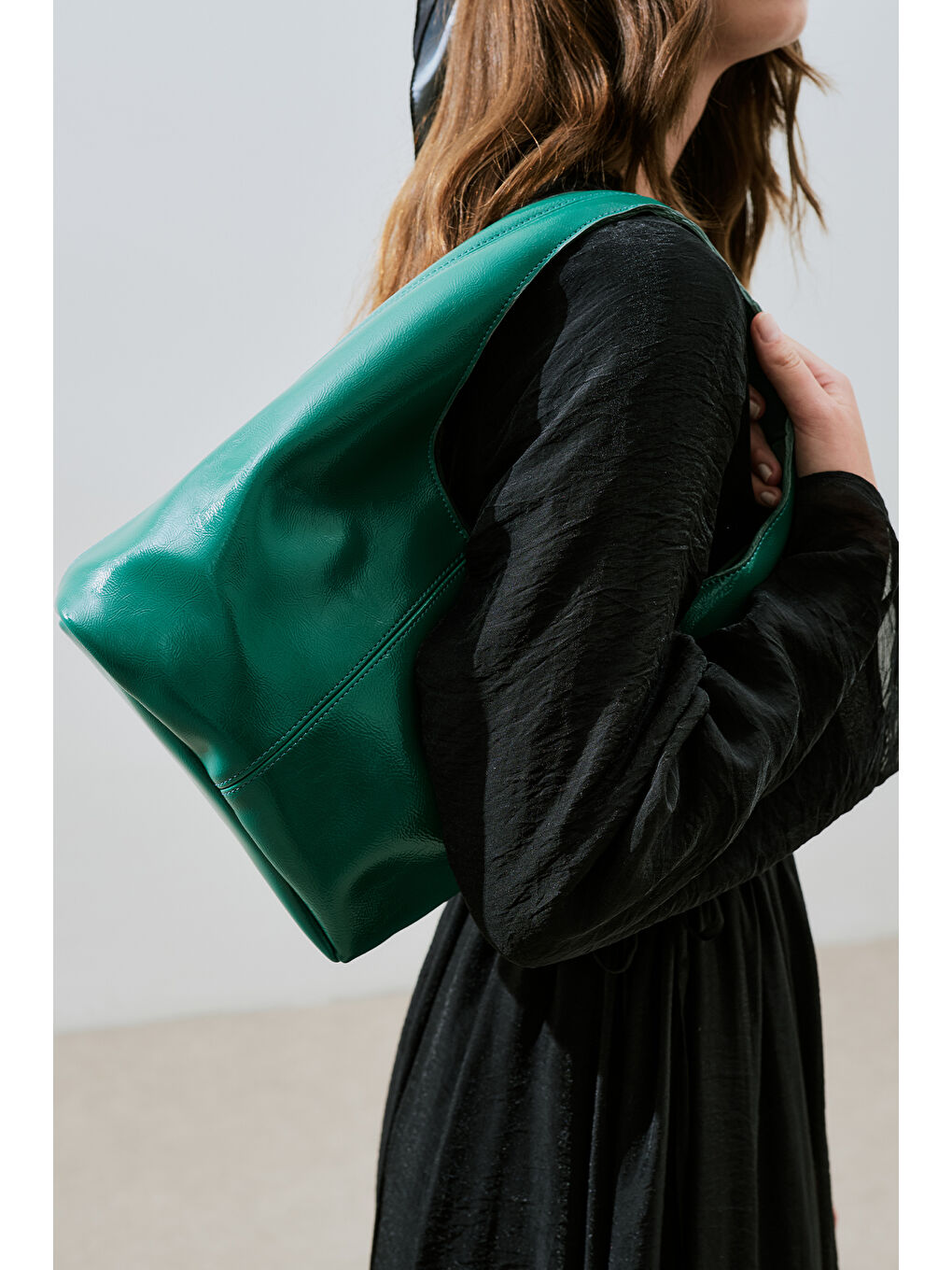 Eve Torba Çanta Petrol-1