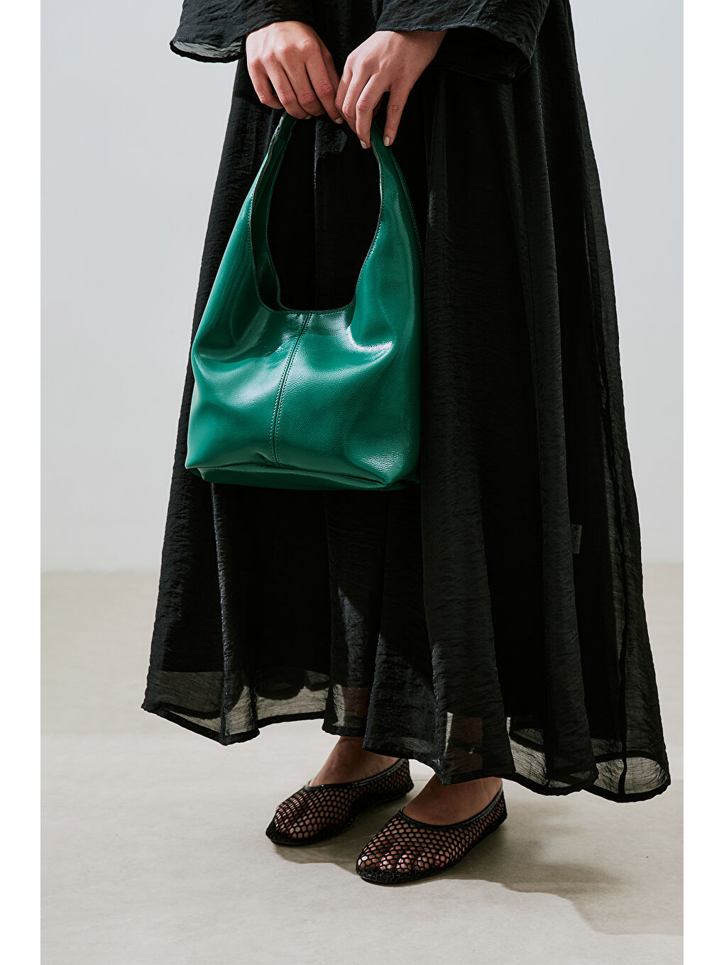 Eve Torba Çanta Petrol-2