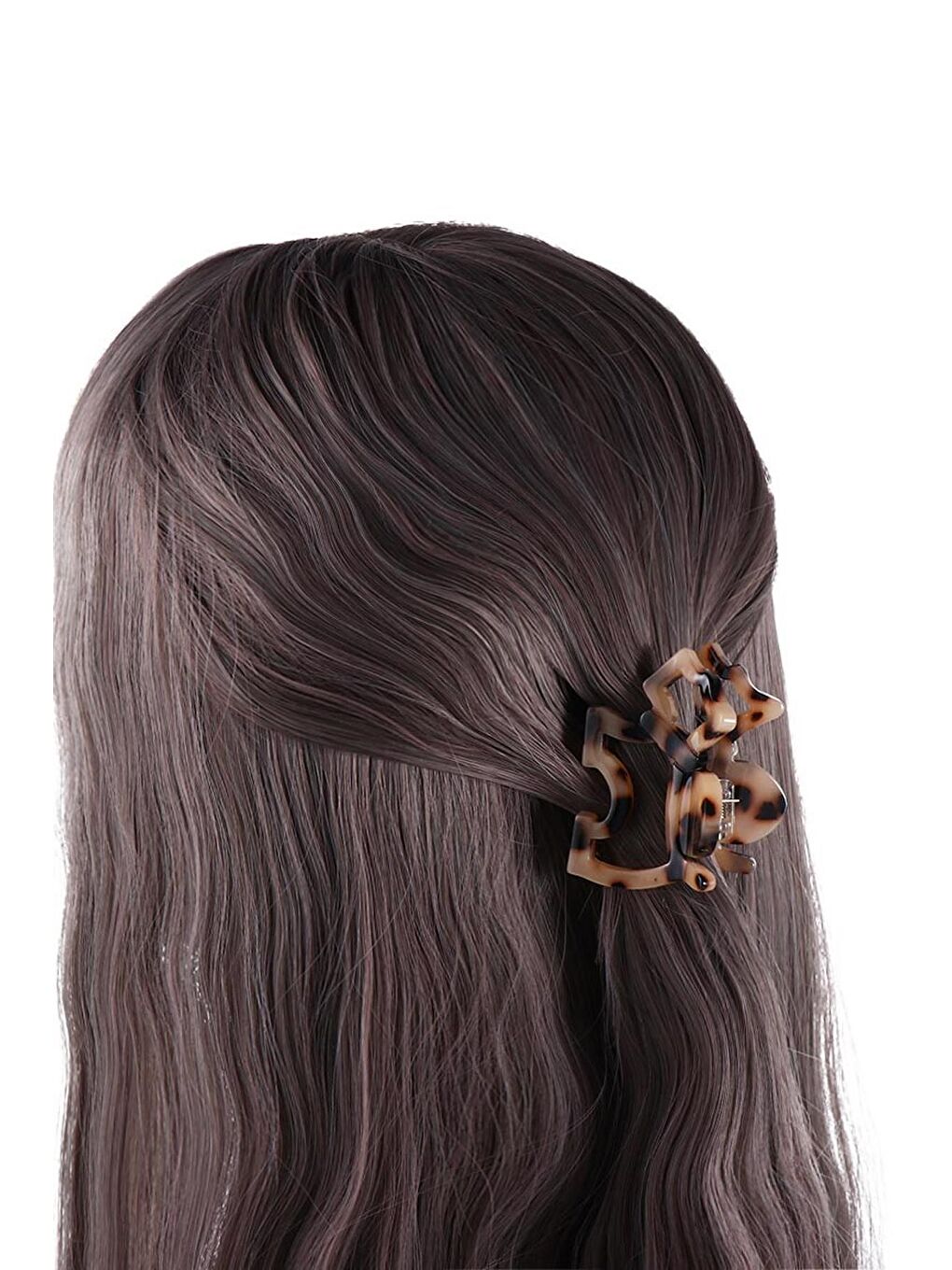 Bej Mini Agatha Köpek Lüks Asetat Mandal Toka-1