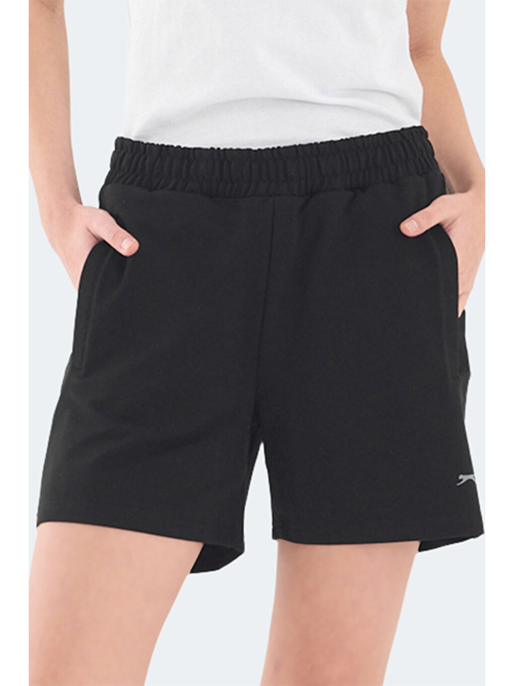 RAMLAH I Kadın Cepli Siyah Şort-6