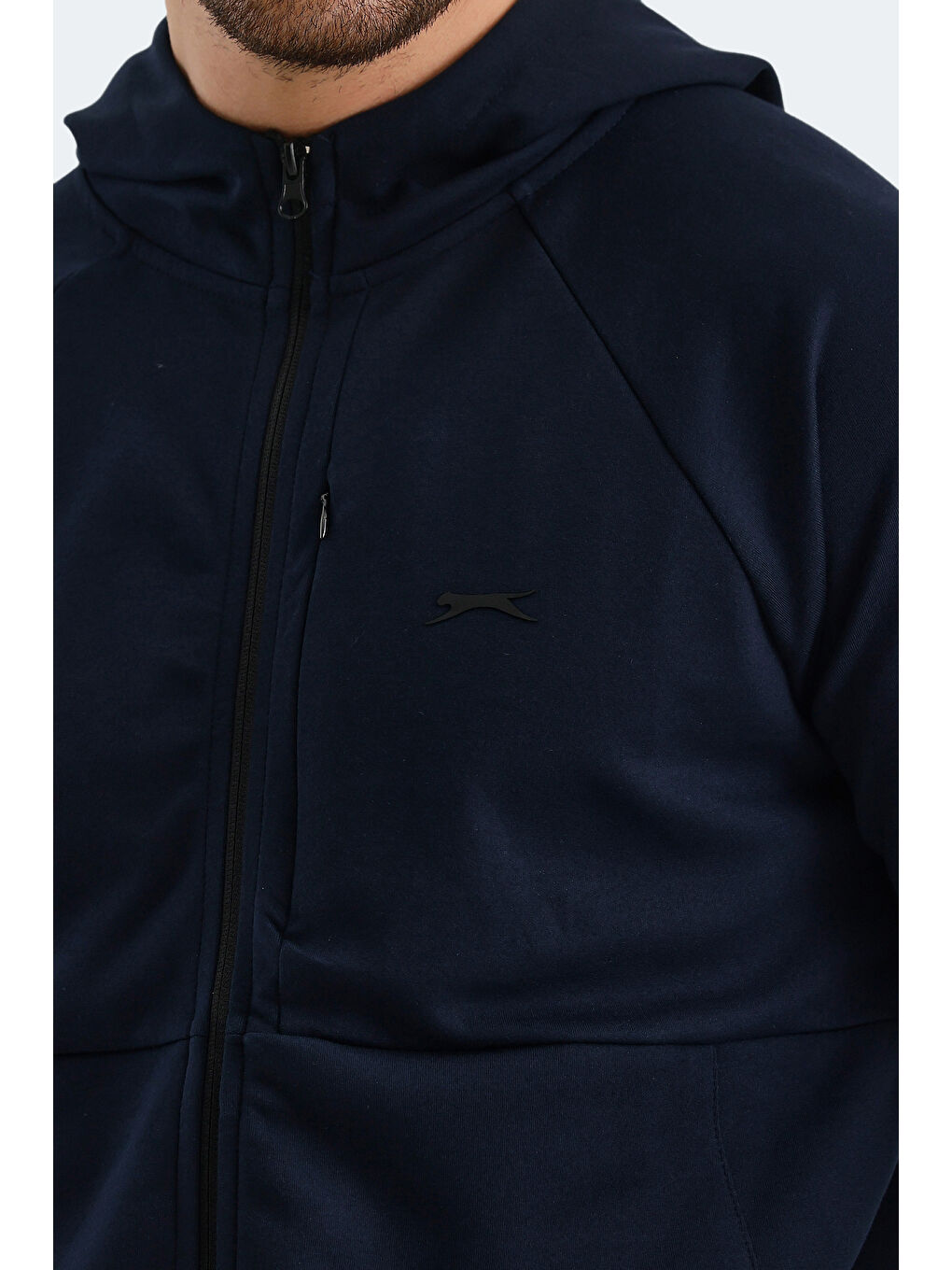 VIOLET Erkek Fermuarlı Sweatshirt Lacivert-3