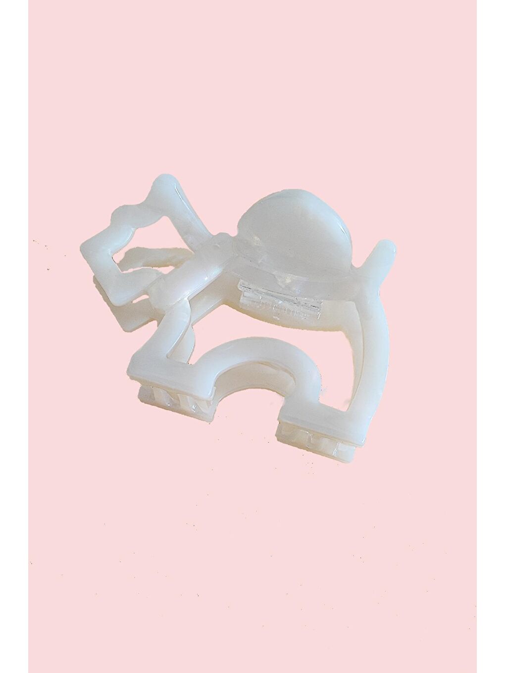 Beyaz Agatha Köpek Lüks Asetat Mandal Toka