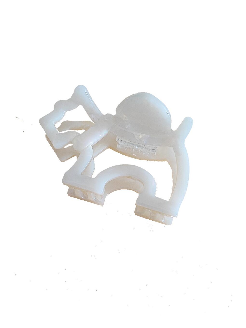 Beyaz Agatha Köpek Lüks Asetat Mandal Toka-1