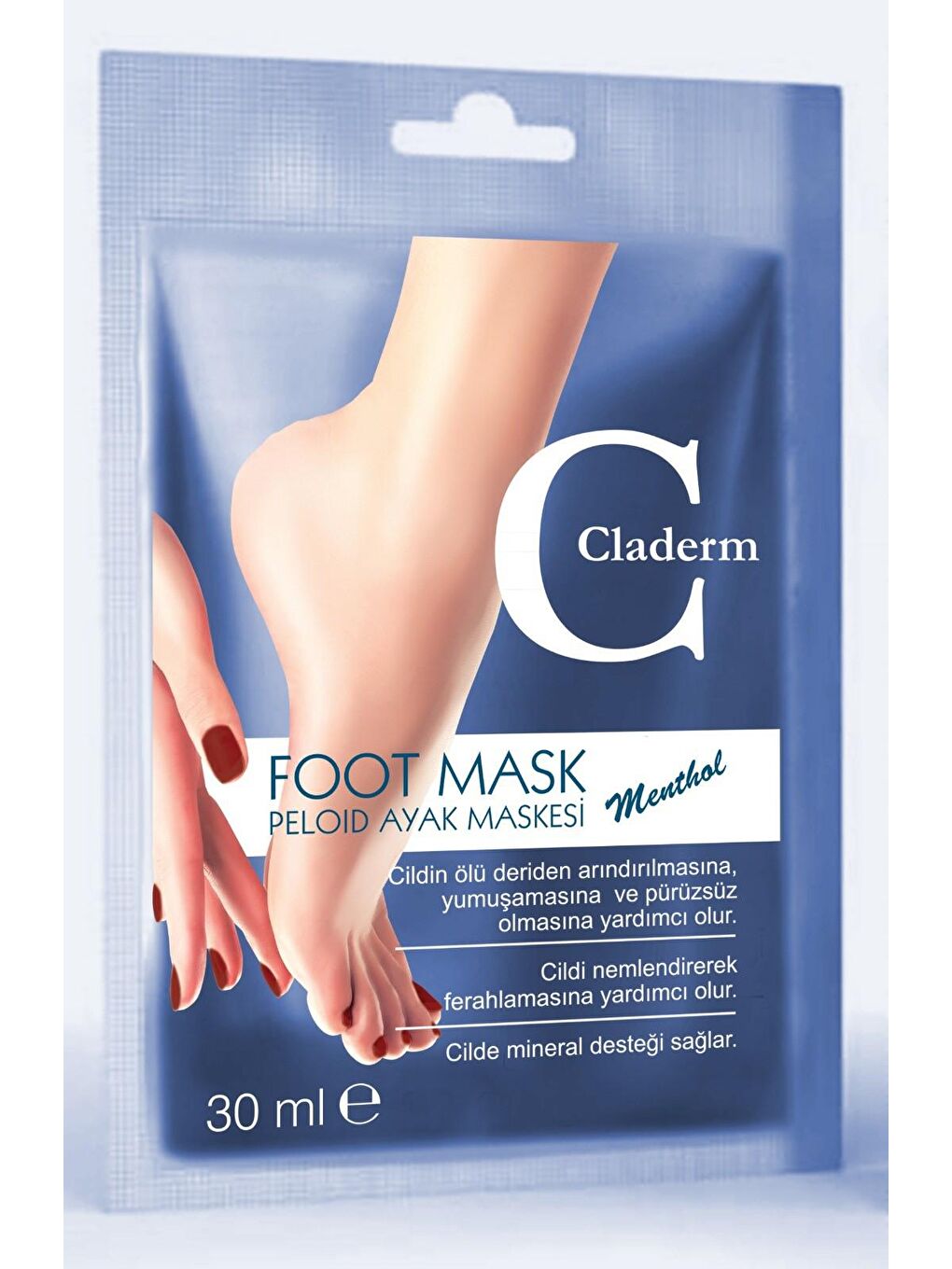 Claderm Şeffaf Peloid Ayak Maskesi 30 ml Menthol