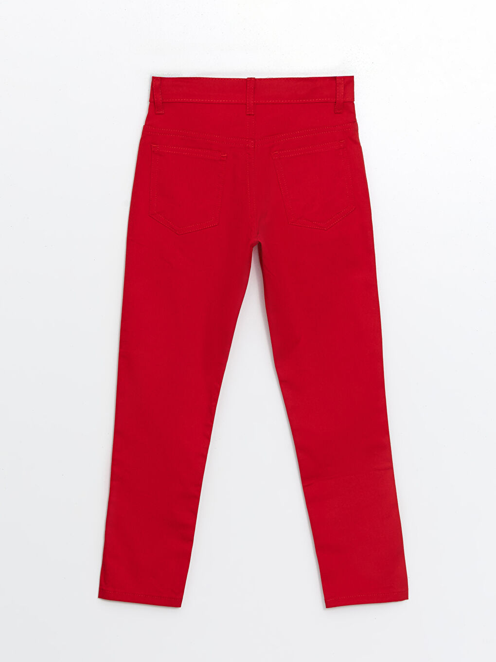 Kırmızı Ayar Lastikli  Okul Pantolonu-2